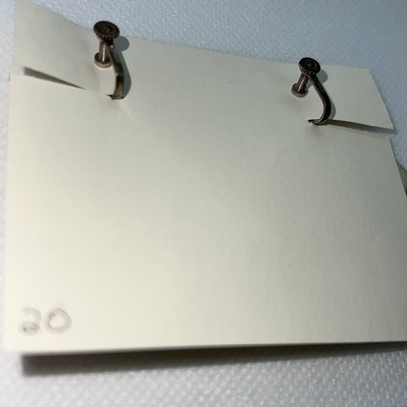 VINTAGE EARRINGS STERLING SILVER SCREW-BACK POST WESTERN BRONCO DESIGN EAR RINGS - Picture 5 of 11